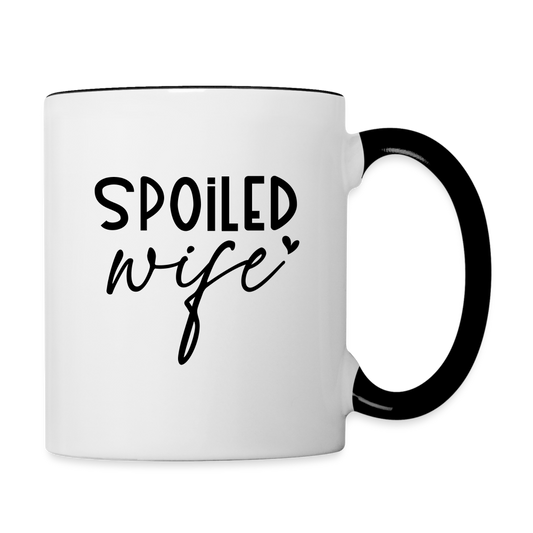 Spoiled Wife Coffee Mug - white/black