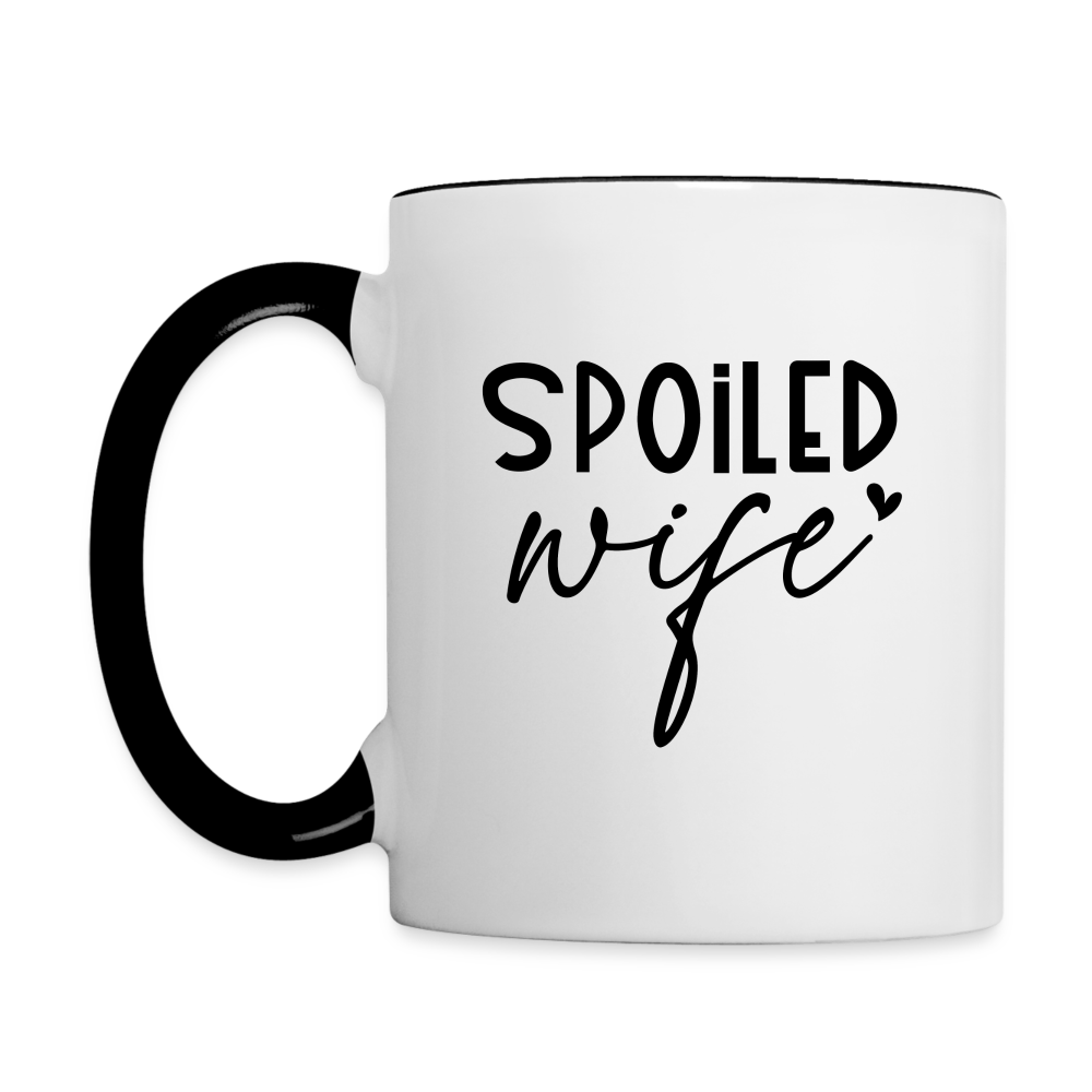 Spoiled Wife Coffee Mug - white/black