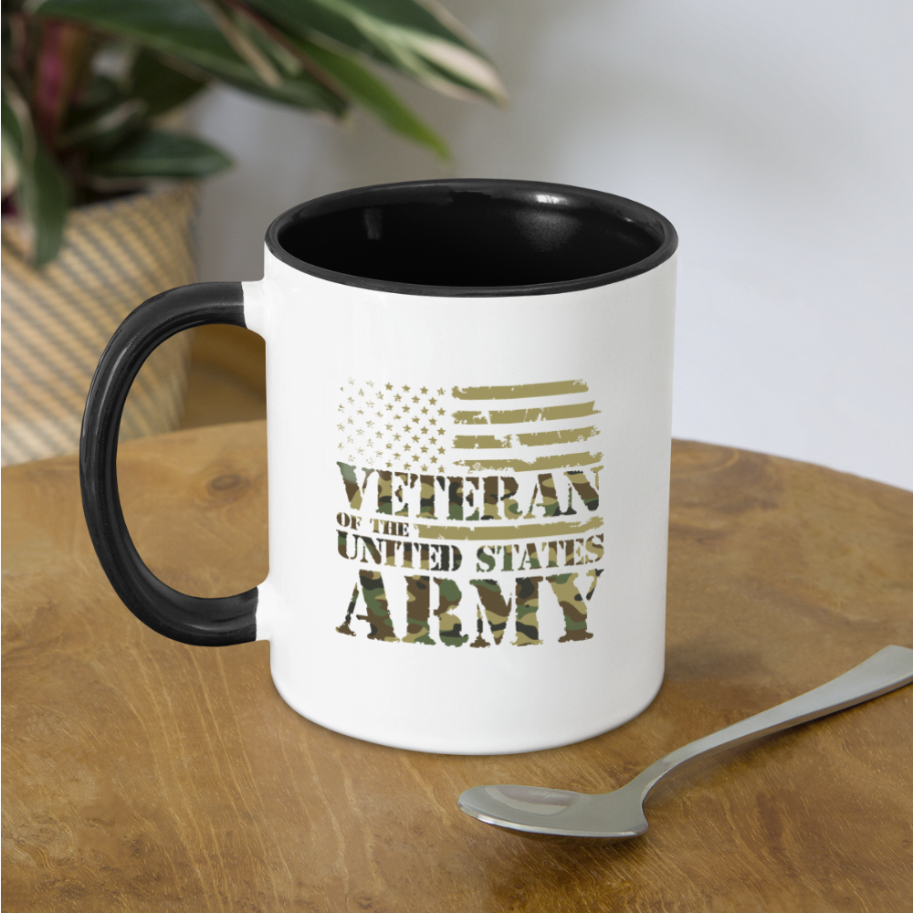 Veteran of the United States Army Coffee Mug - white/black