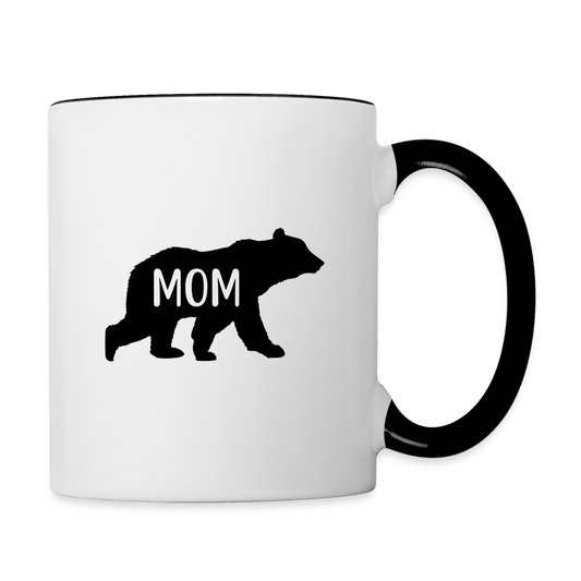 Mom Bear Coffee Mug - white/black