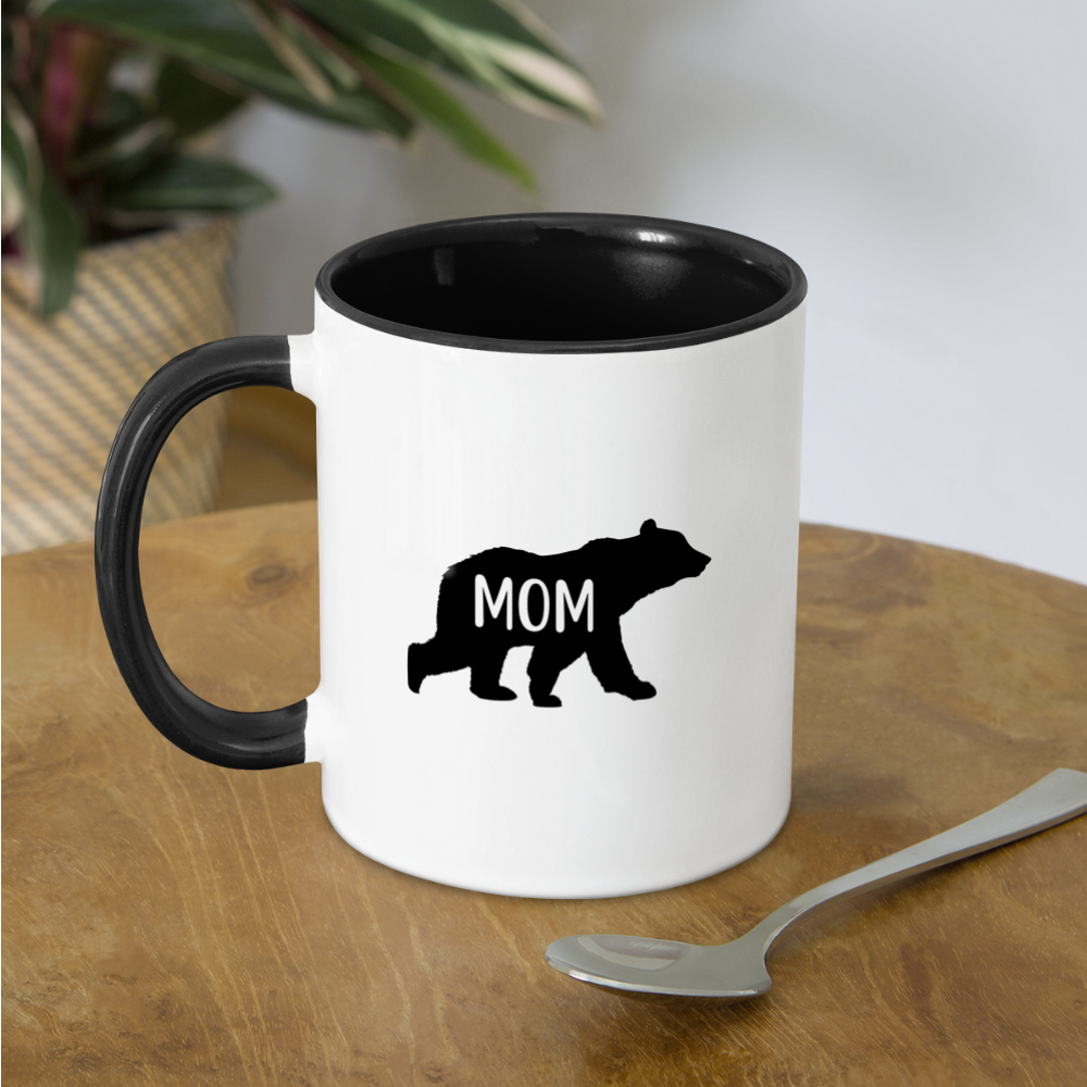 Mom Bear Coffee Mug - white/black