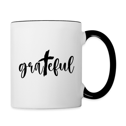 Grateful Coffee Mug - white/black