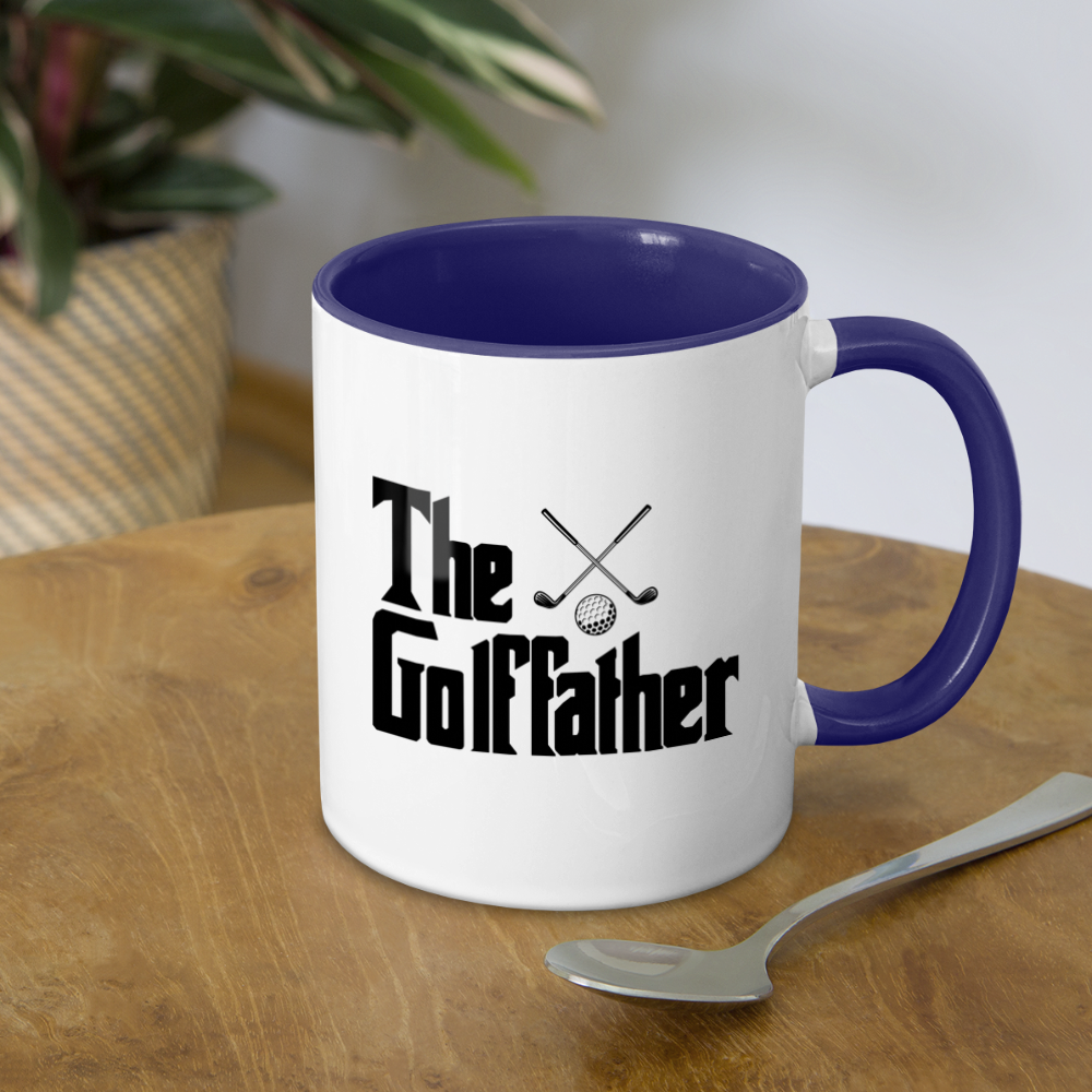 The GolfFather Coffee Mug - white/cobalt blue