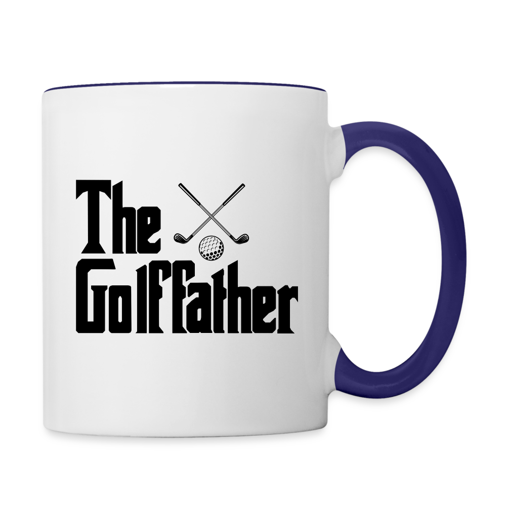 The GolfFather Coffee Mug - white/cobalt blue