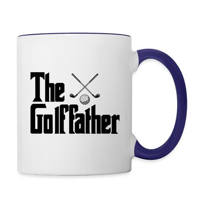 The GolfFather Coffee Mug - white/cobalt blue