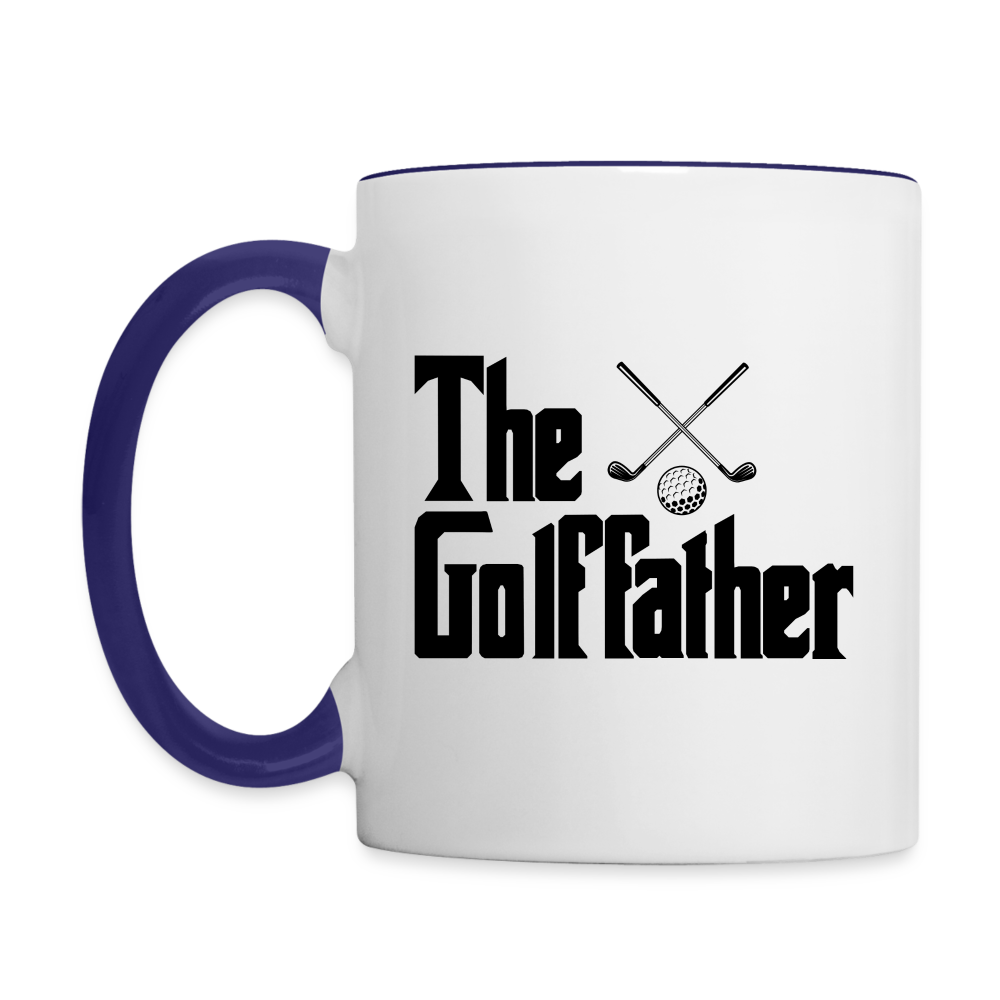 The GolfFather Coffee Mug - white/cobalt blue