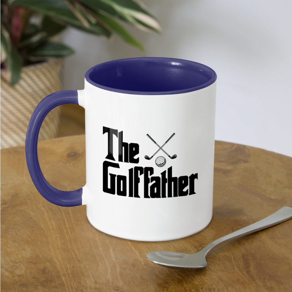 The GolfFather Coffee Mug - white/cobalt blue