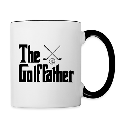 The GolfFather Coffee Mug - white/black