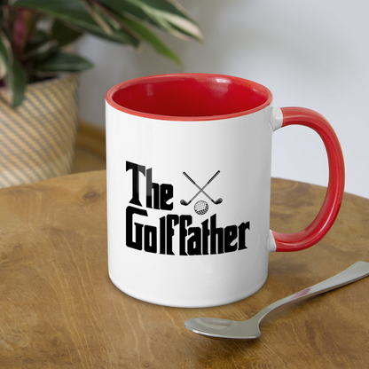 The GolfFather Coffee Mug - white/red