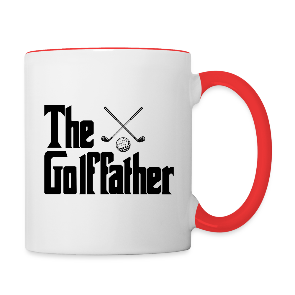 The GolfFather Coffee Mug - white/red