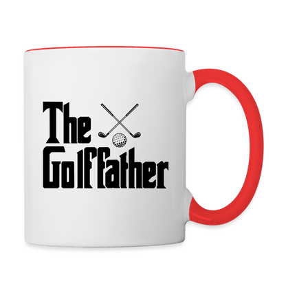 The GolfFather Coffee Mug - white/red