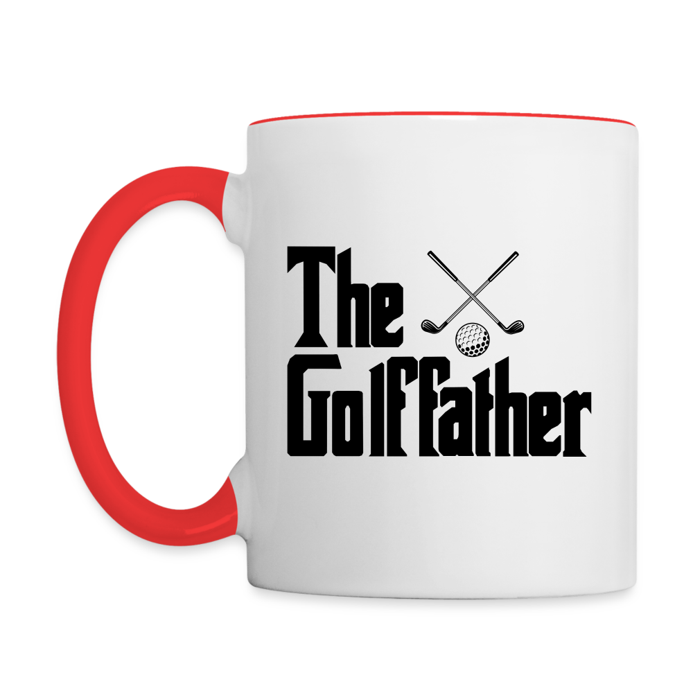 The GolfFather Coffee Mug - white/red