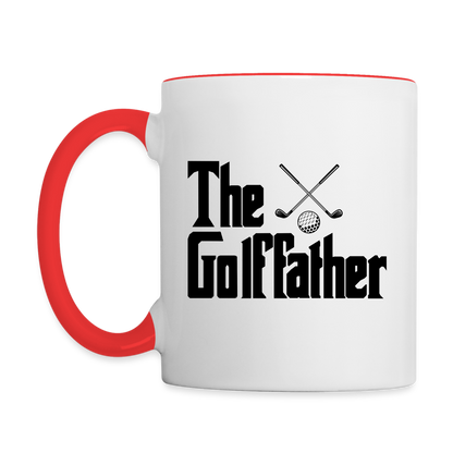 The GolfFather Coffee Mug - white/red