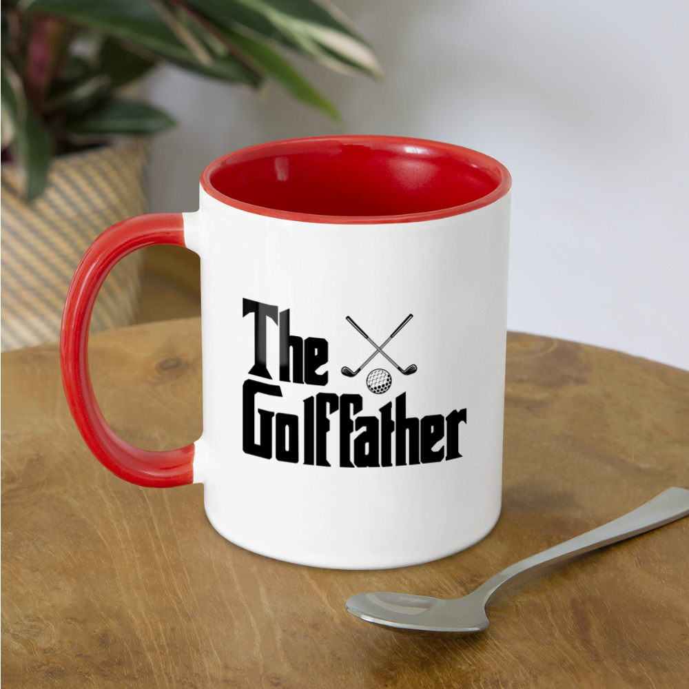 The GolfFather Coffee Mug - white/red