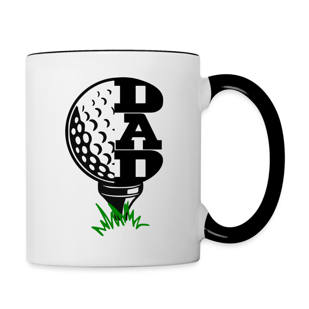 Golf Dad Coffee Mug - white/black