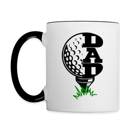 Golf Dad Coffee Mug - white/black