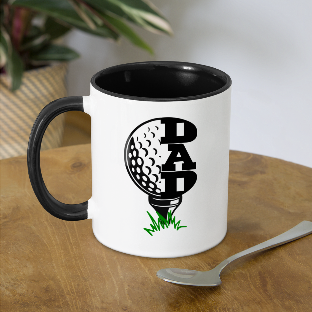 Golf Dad Coffee Mug - white/black