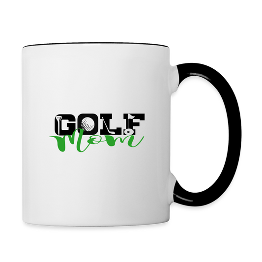 Golf Mom Coffee Mug - white/black