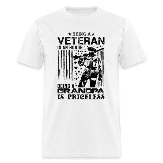 Veteran Grandpa T-Shirt - white