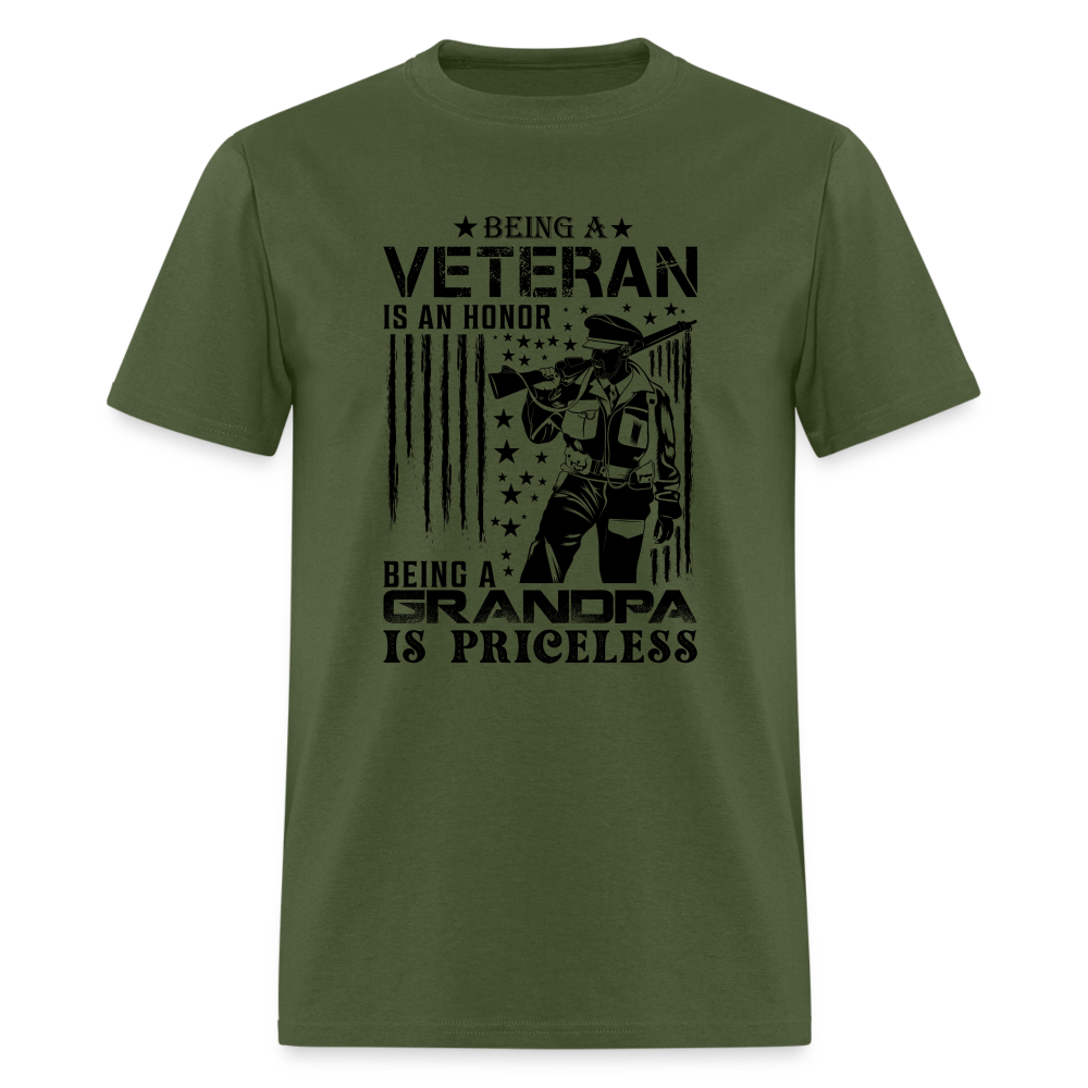 Veteran Grandpa T-Shirt - military green