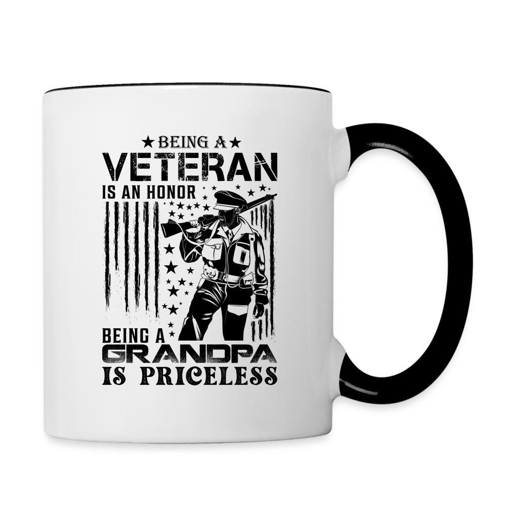 Veteran Grandpa Coffee Mug - white/black