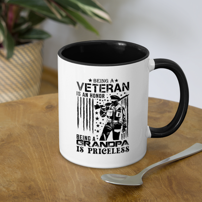 Veteran Grandpa Coffee Mug - white/black