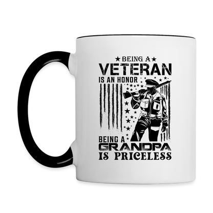 Veteran Grandpa Coffee Mug - white/black