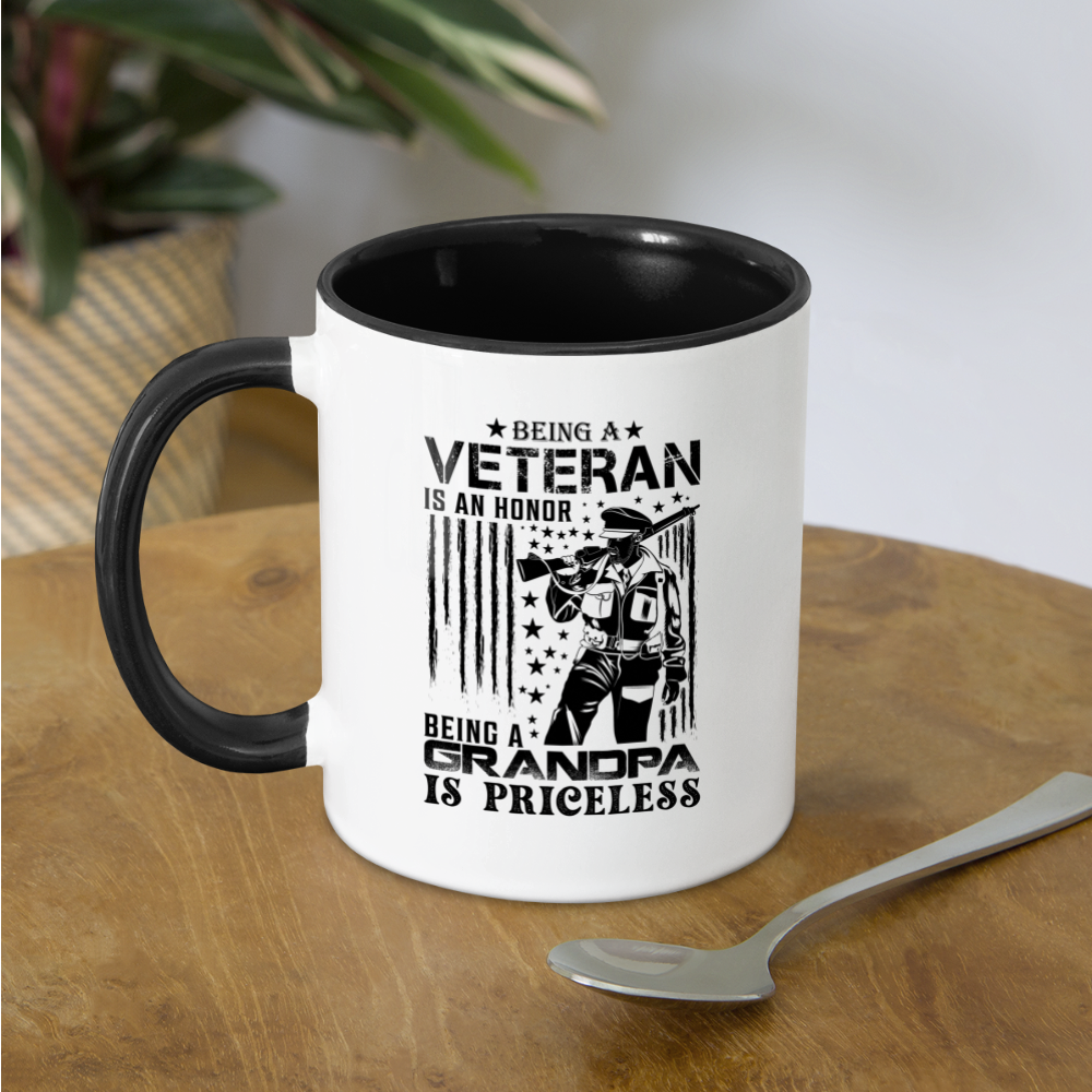 Veteran Grandpa Coffee Mug - white/black