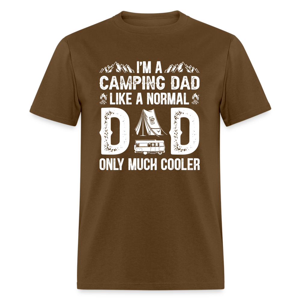 Camping Dad T-Shirt - brown