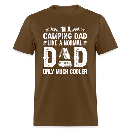 Camping Dad T-Shirt - brown