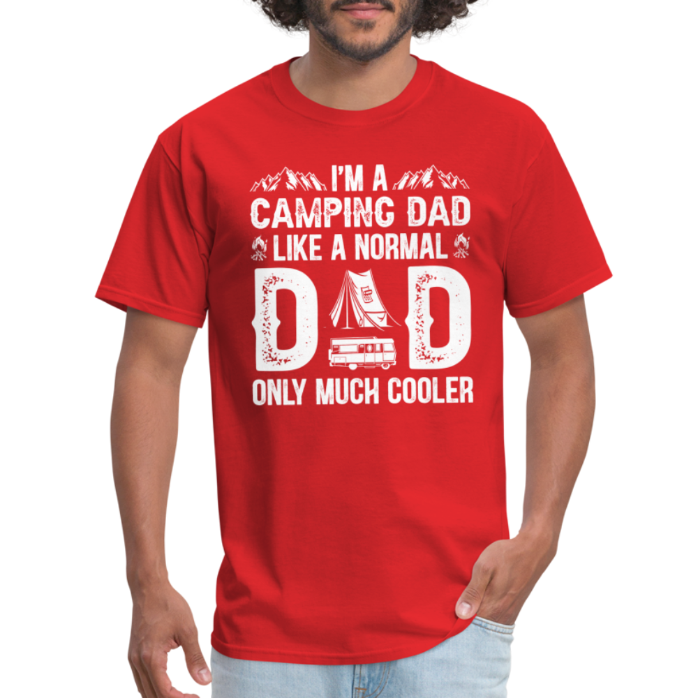 Camping Dad T-Shirt - red