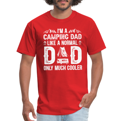 Camping Dad T-Shirt - red