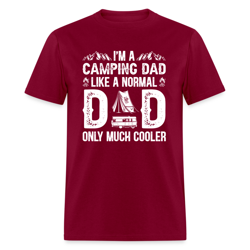 Camping Dad T-Shirt - burgundy