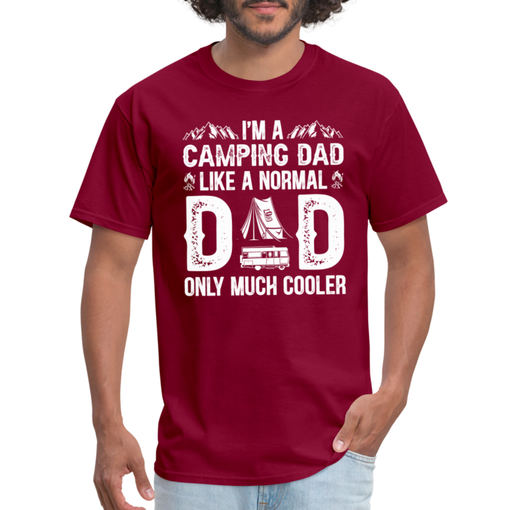 Camping Dad T-Shirt - burgundy