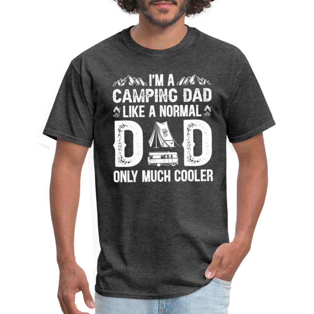 Camping Dad T-Shirt - heather black