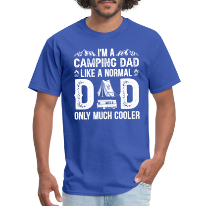 Camping Dad T-Shirt - royal blue