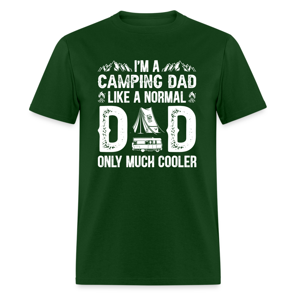 Camping Dad T-Shirt - forest green