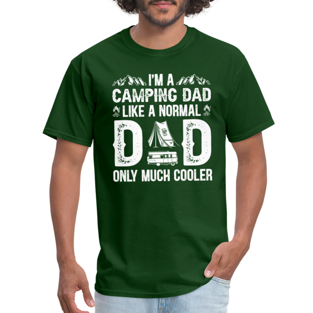 Camping Dad T-Shirt - forest green