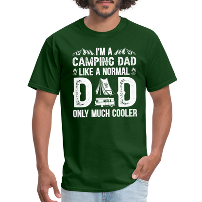 Camping Dad T-Shirt - forest green