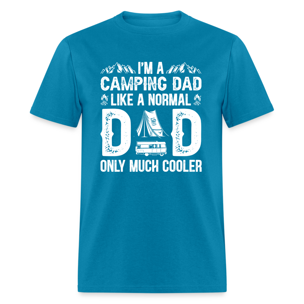 Camping Dad T-Shirt - turquoise