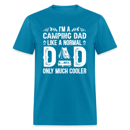 Camping Dad T-Shirt - turquoise