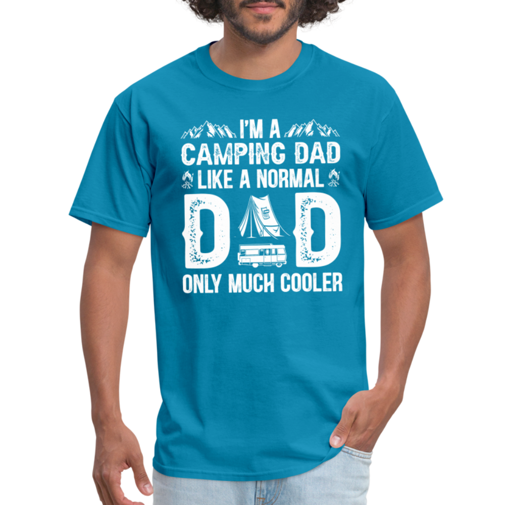 Camping Dad T-Shirt - turquoise