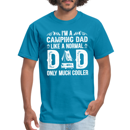 Camping Dad T-Shirt - turquoise