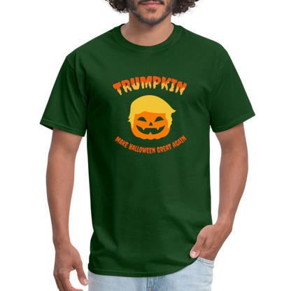 Trumpkin Make Halloween Great Again T-Shirt - forest green