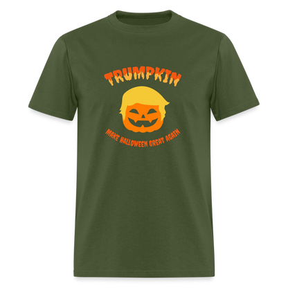 Trumpkin Make Halloween Great Again T-Shirt - military green