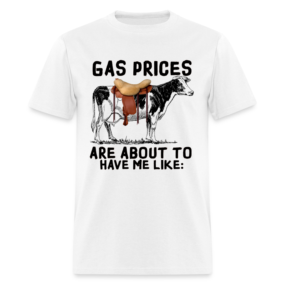 Gar Prices T-Shirt (Cow with Saddle) - white