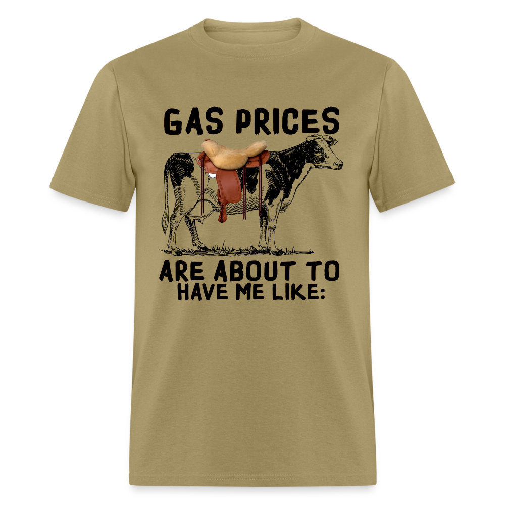 Gar Prices T-Shirt (Cow with Saddle) - khaki