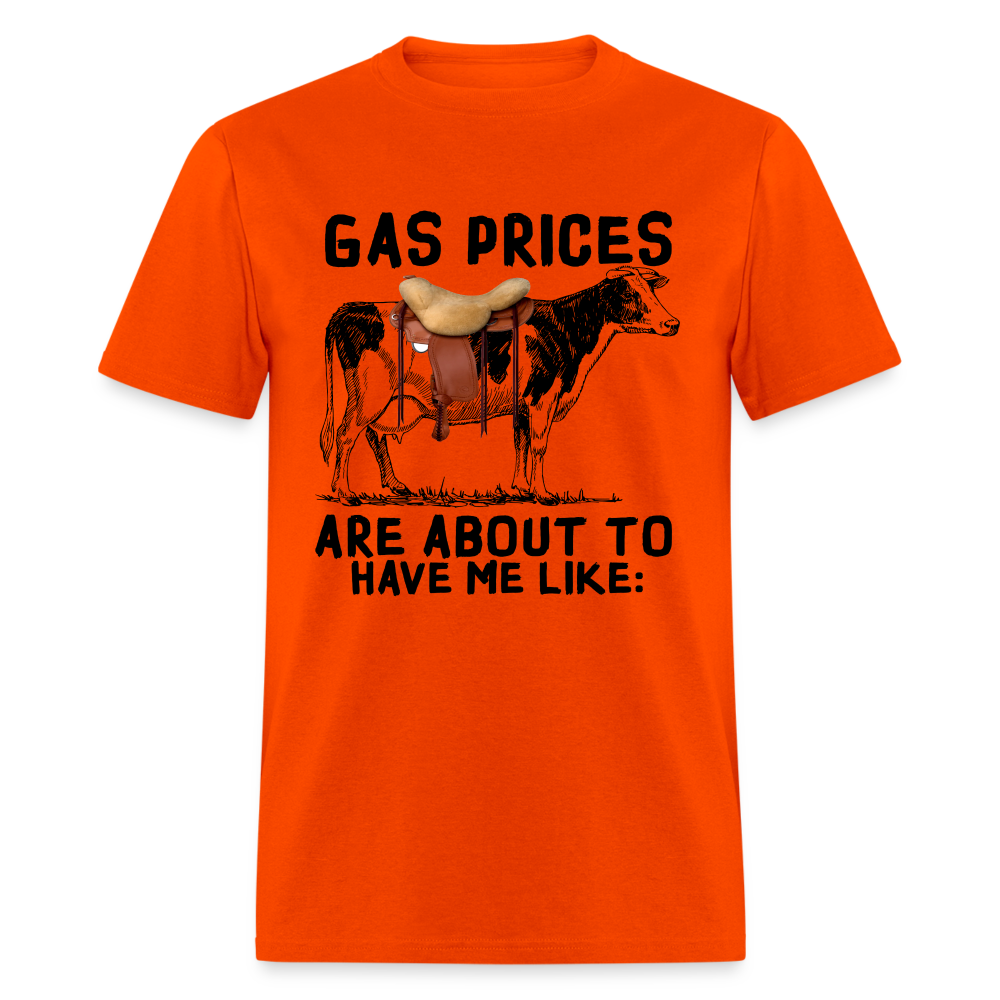 Gar Prices T-Shirt (Cow with Saddle) - orange