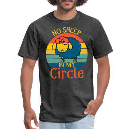 No Sheep In My Circle T-Shirt - heather black