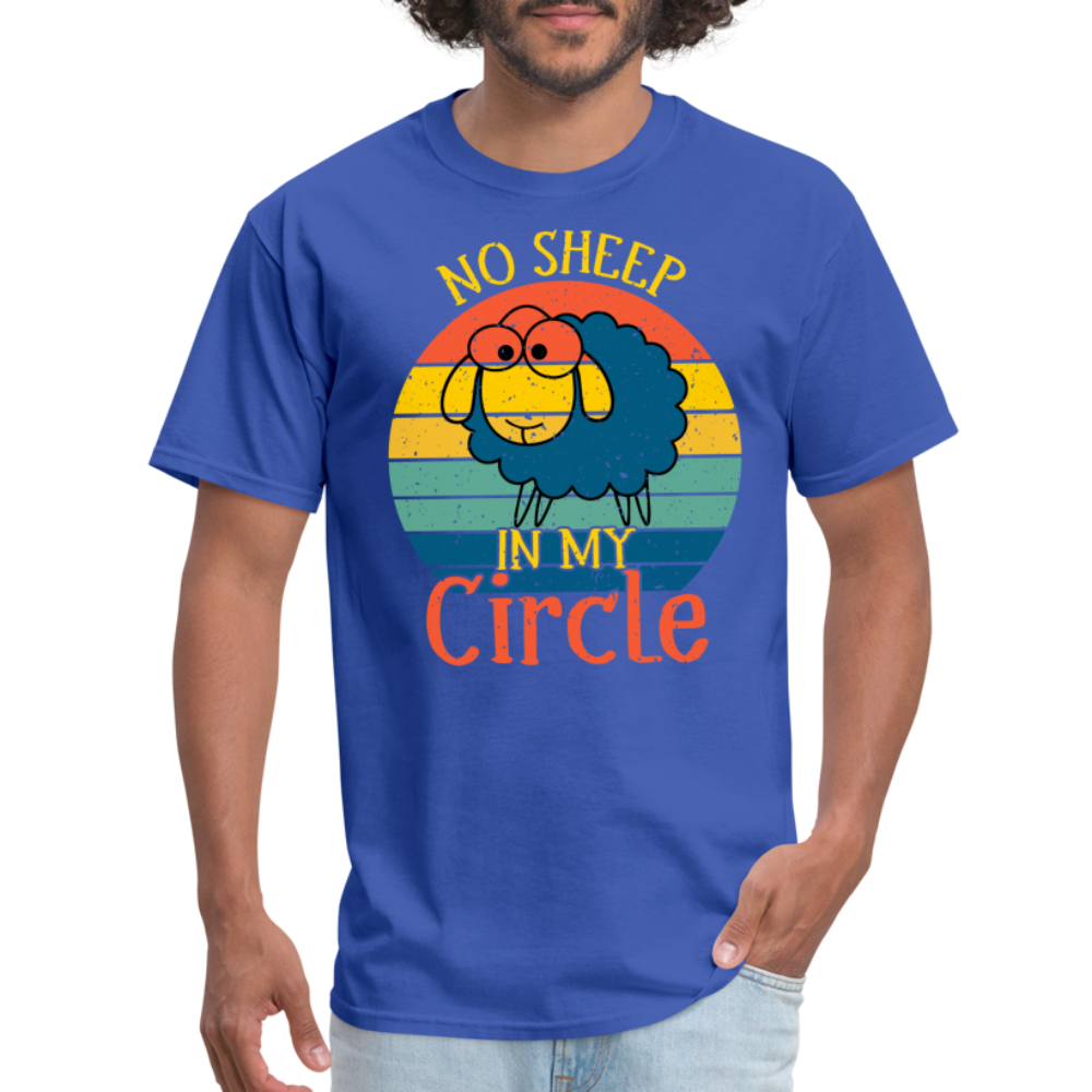 No Sheep In My Circle T-Shirt - royal blue